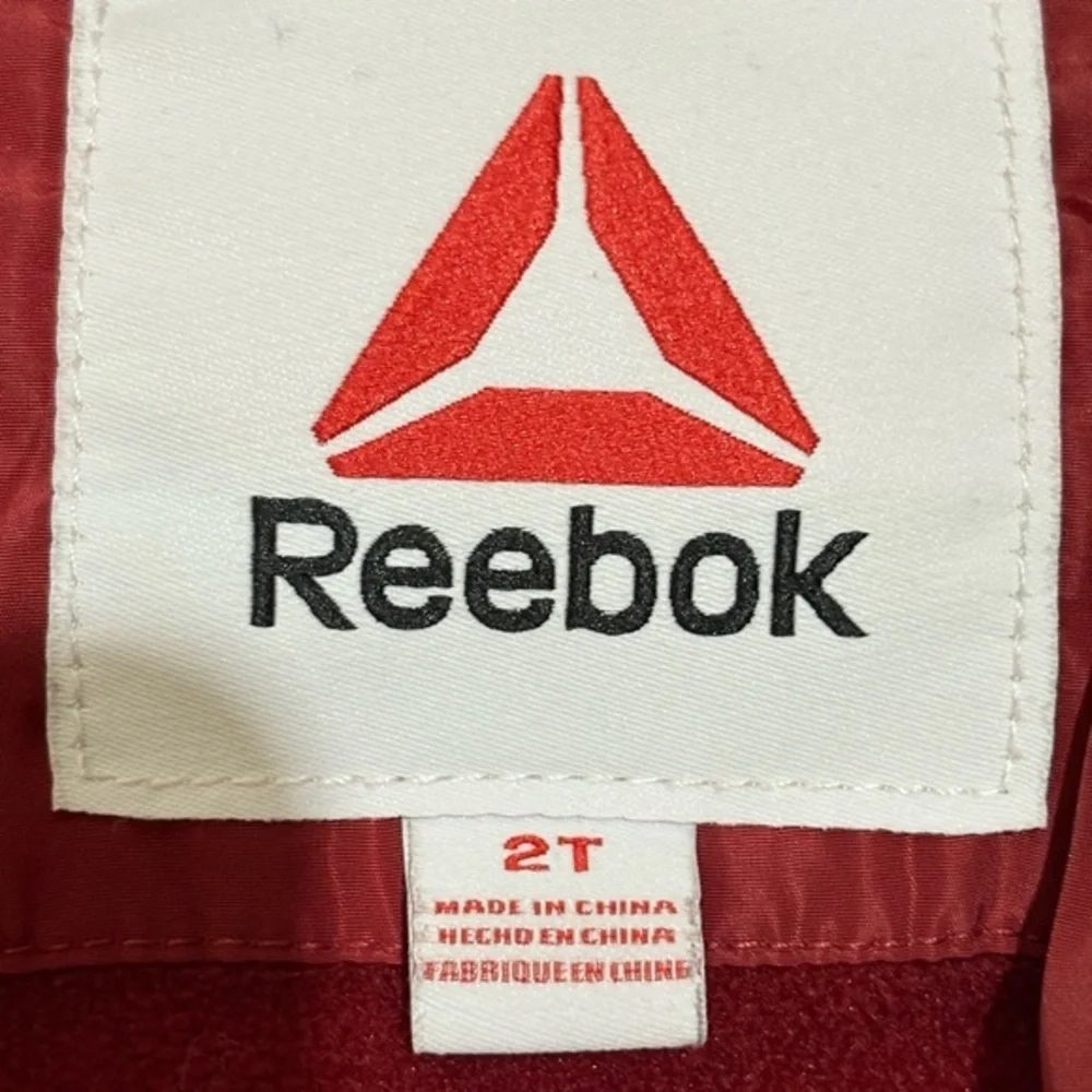 Reebok Toddler  Boys Kids Puffer‎ Jacket Quilted Insulated Jacket Hood Ski 2T